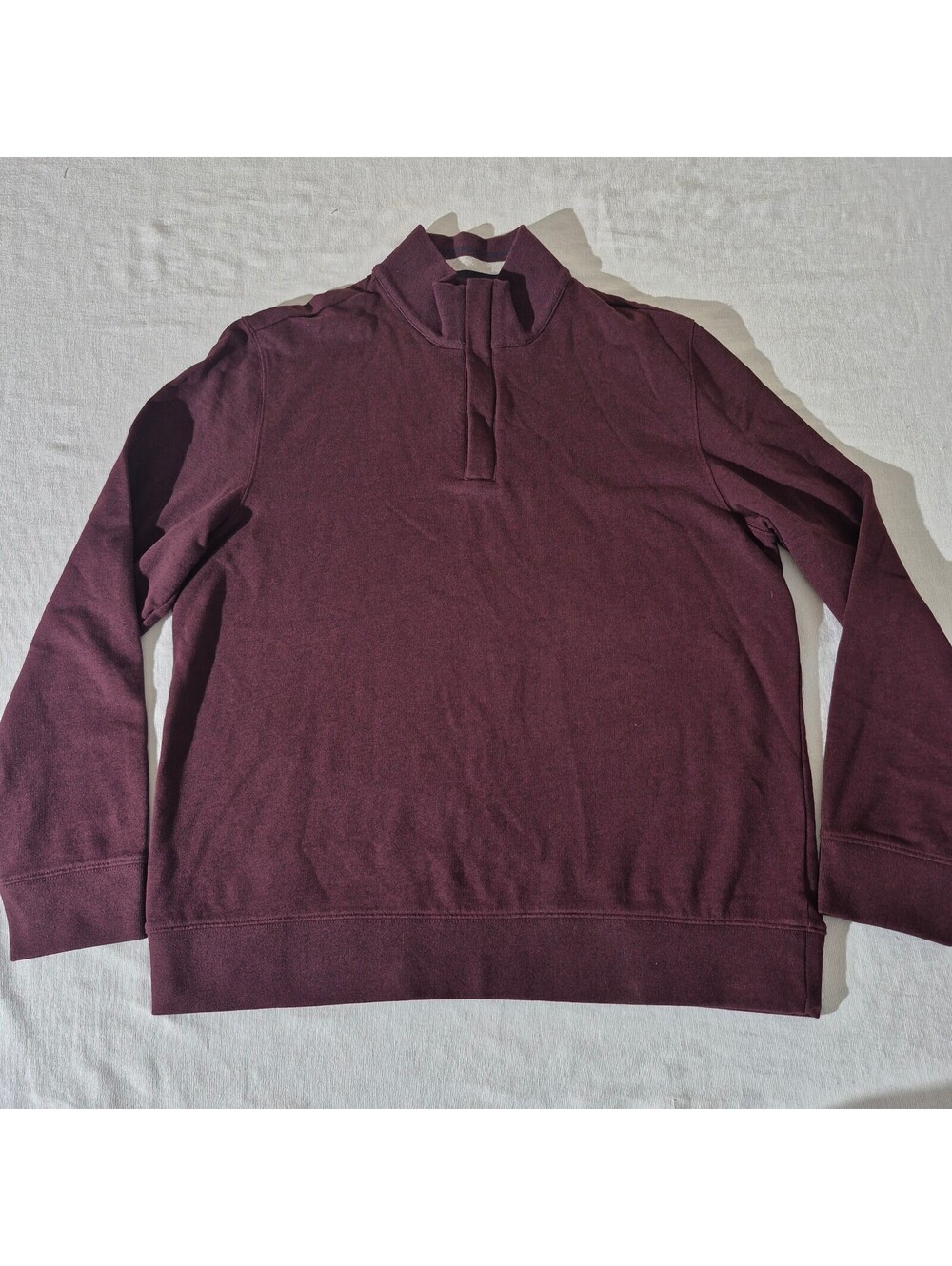 UNTUCKit Mens maroon XL XLarge quarter-zip pullover golf